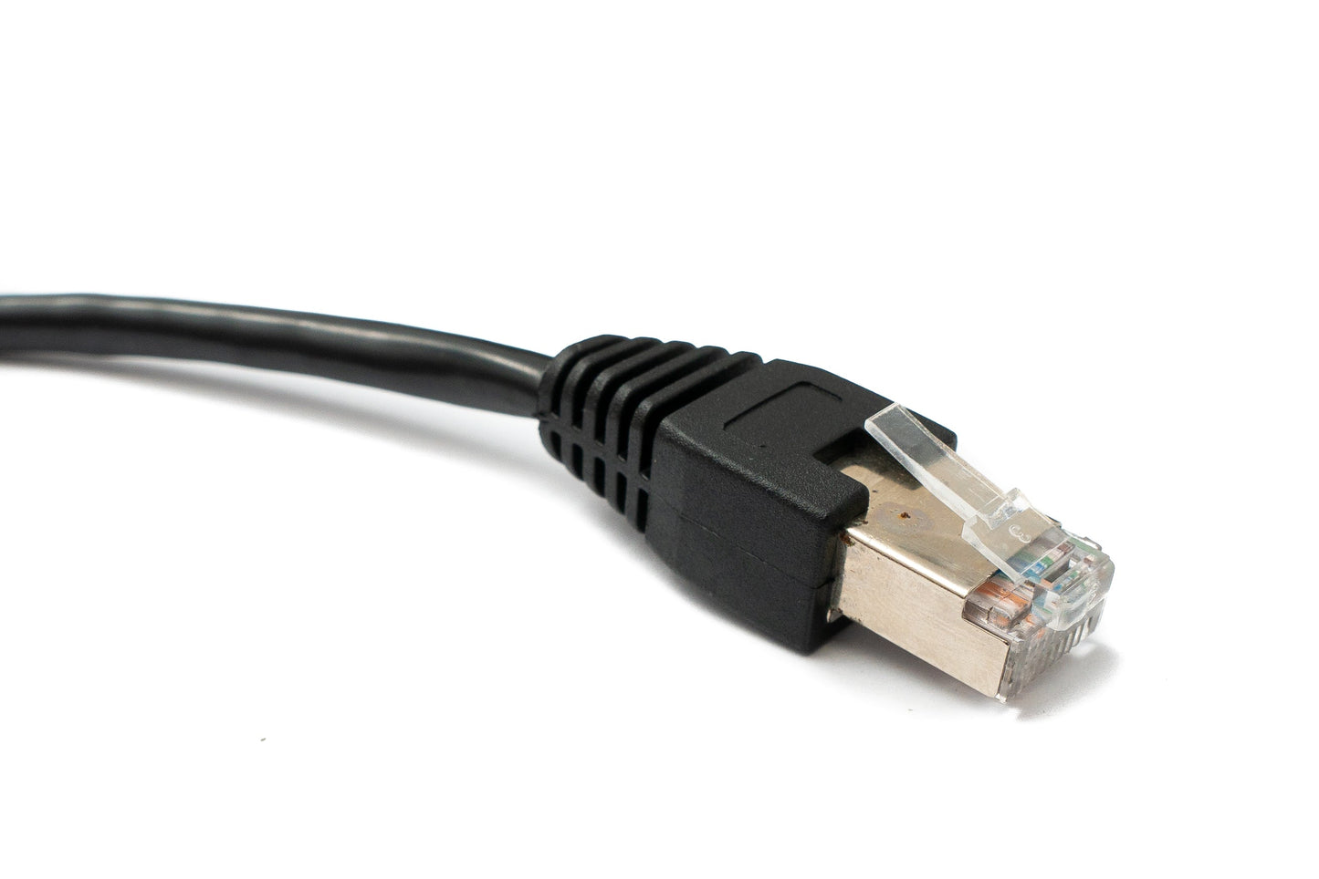 SYSTEM-S LAN snúra 100 cm RJ45 tengi í innstungu Ferkantaður mælaborðsfesting Cat6