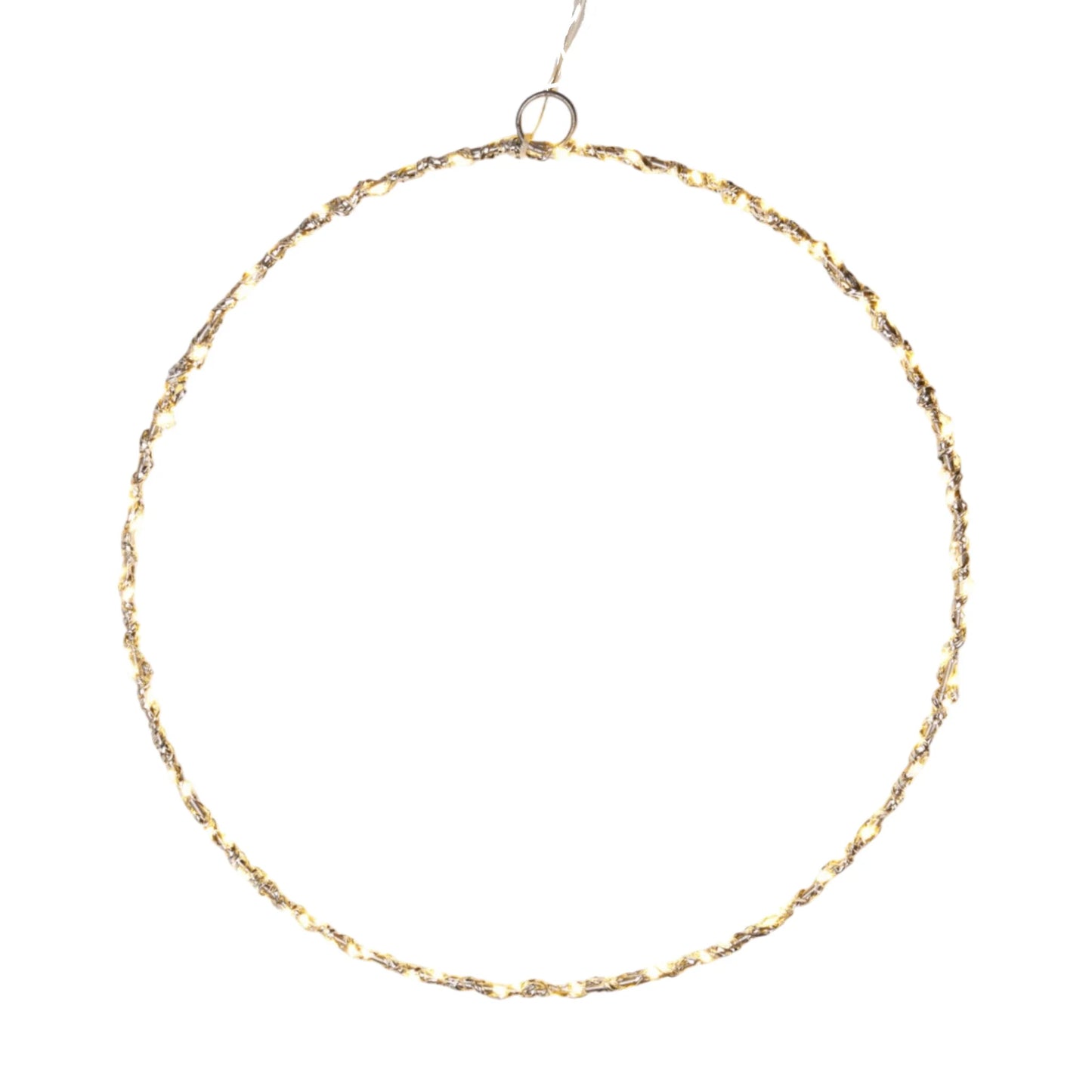 LED Beleuchtung Weihnachten Batterie Lichterkranz Kranz Timer 120 LED 30cm warmweiß