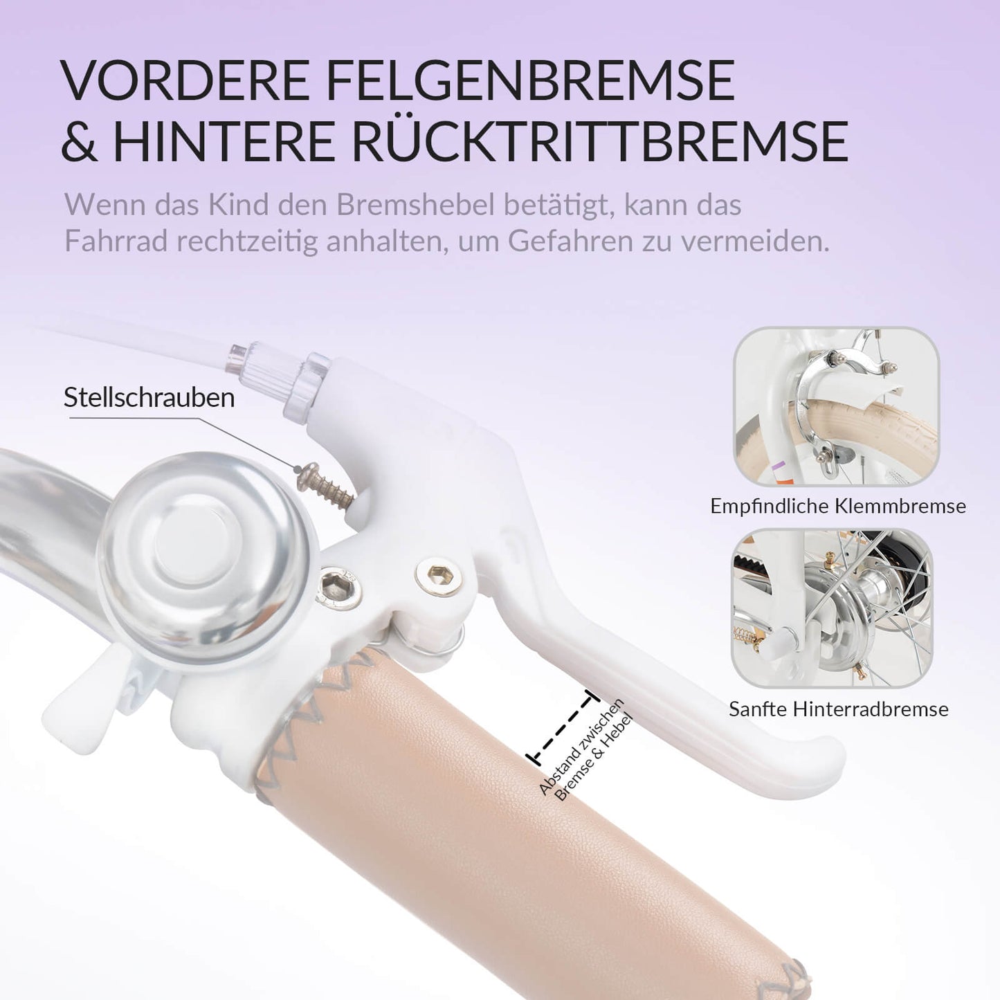 LEVO -16'' children's bicycle with training wheels