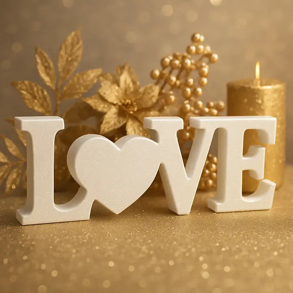 LOVE Schriftzug – Handgefertigte Deko in Wunschfarbe