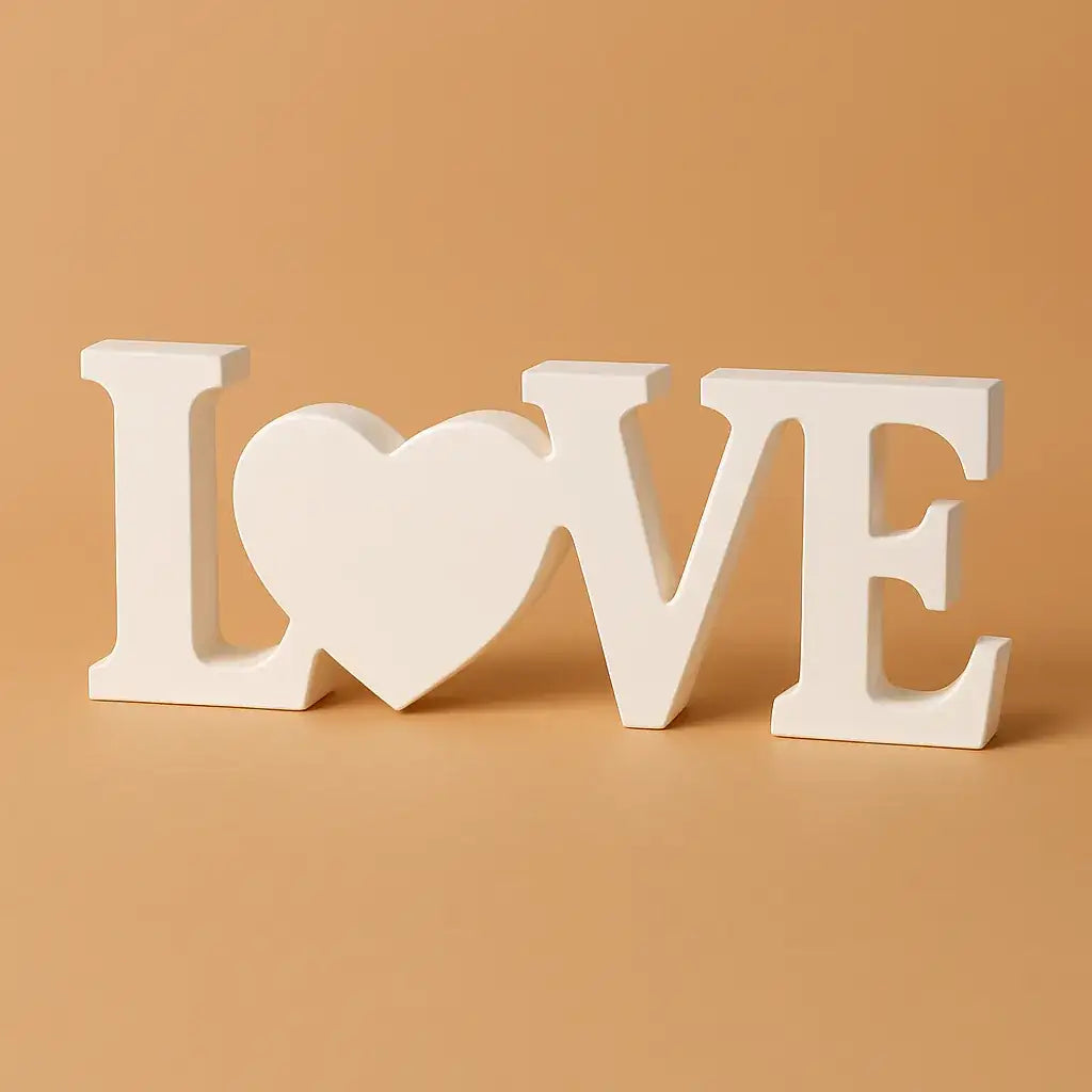 LOVE Schriftzug – Handgefertigte Deko in Wunschfarbe