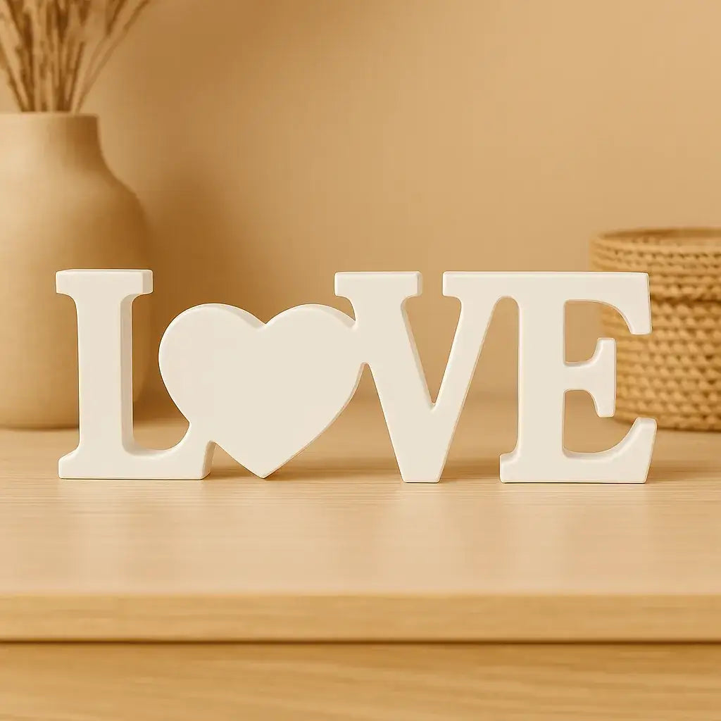 LOVE Schriftzug – Handgefertigte Deko in Wunschfarbe