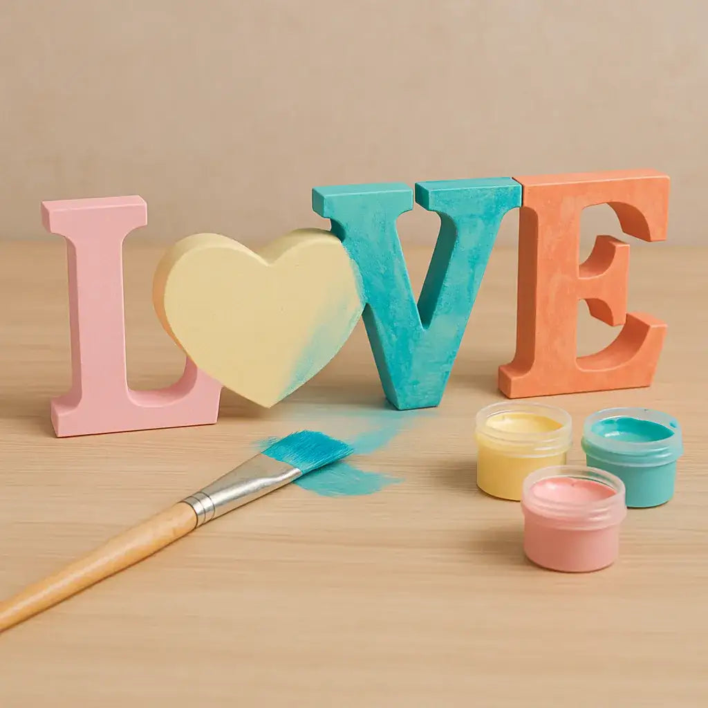 LOVE Schriftzug – Handgefertigte Deko in Wunschfarbe