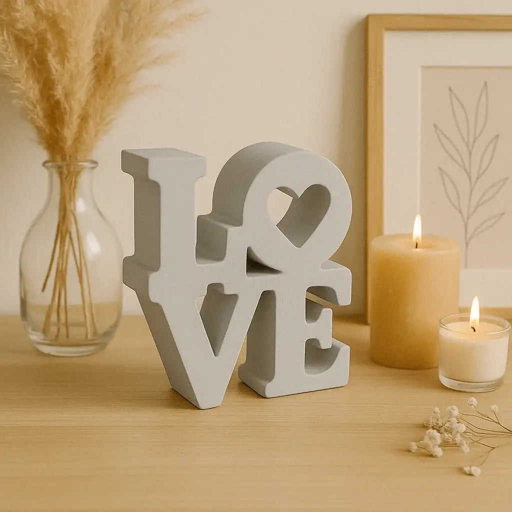 LOVE Schriftzug – Handgefertigte Deko in Wunschfarbe