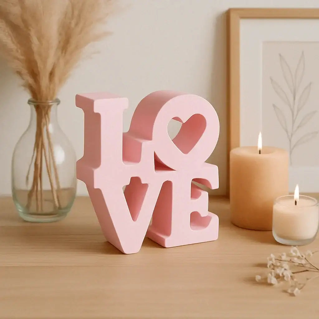 LOVE Schriftzug – Handgefertigte Deko in Wunschfarbe