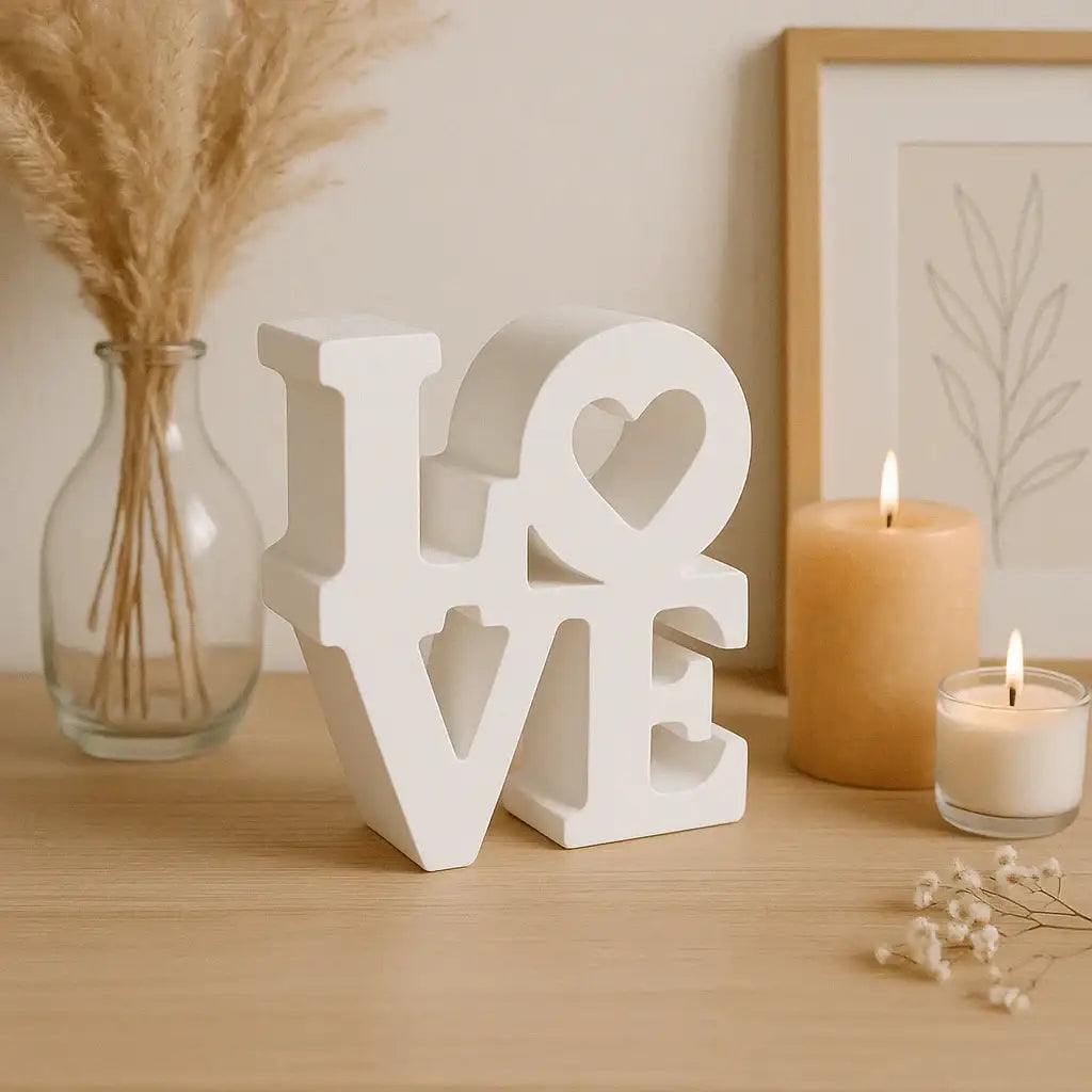 LOVE Schriftzug – Handgefertigte Deko in Wunschfarbe