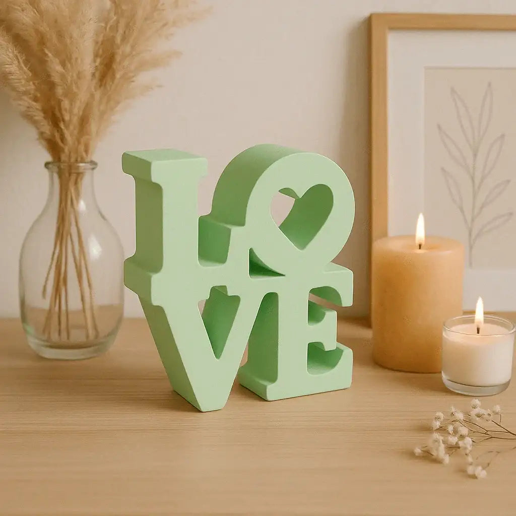 LOVE Schriftzug – Handgefertigte Deko in Wunschfarbe