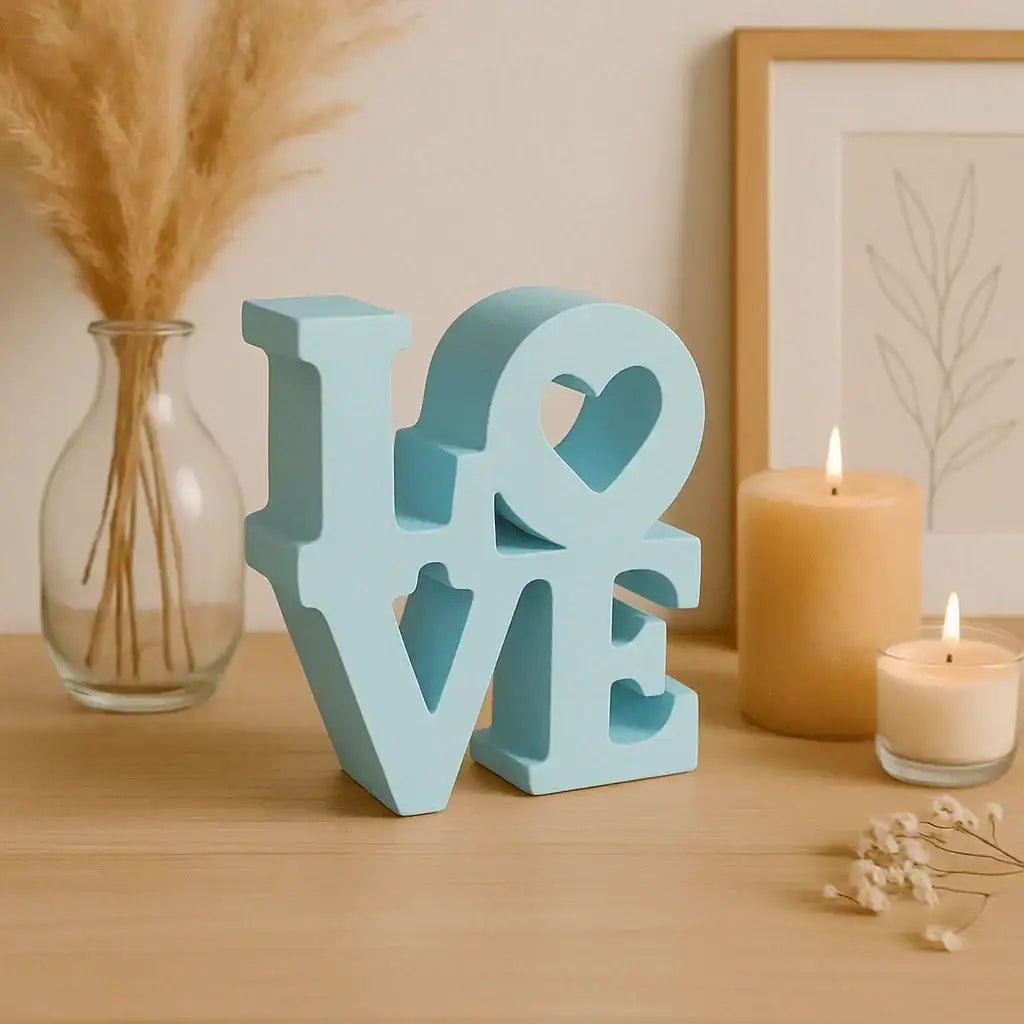 LOVE Schriftzug – Handgefertigte Deko in Wunschfarbe