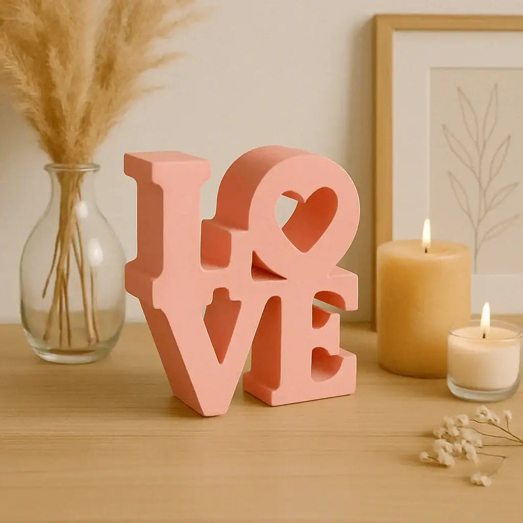 LOVE Schriftzug – Handgefertigte Deko in Wunschfarbe