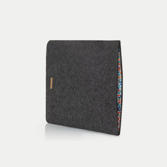 Hülle für Acer TravelMate | aus Filz und Bio-Baumwolle | anthrazit - Colorful | Modell "LET"