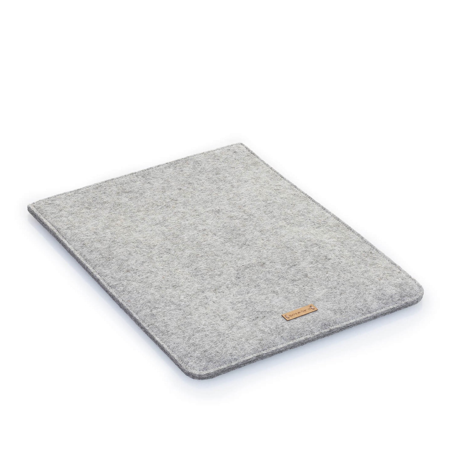 Hülle für HP Business ProBook X360 11 G1 | aus Filz und Bio-Baumwolle | hellgrau - Stripes | Modell "LET"