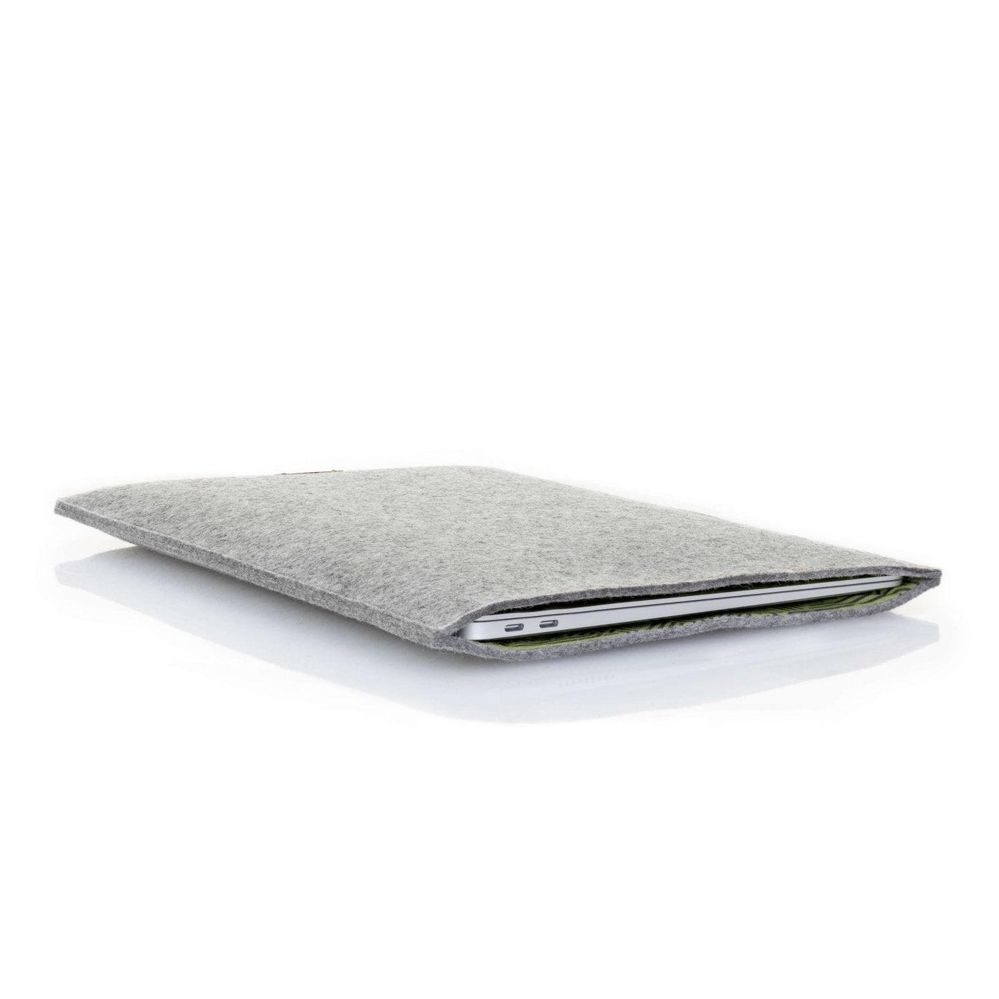 Hülle für HP Business ProBook X360 11 G1 | aus Filz und Bio-Baumwolle | hellgrau - Stripes | Modell "LET"