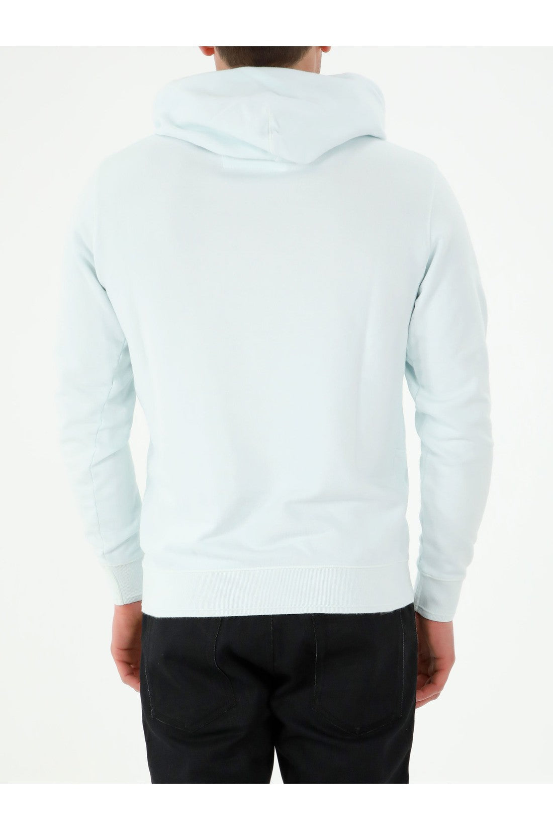 Light-blue hoodie