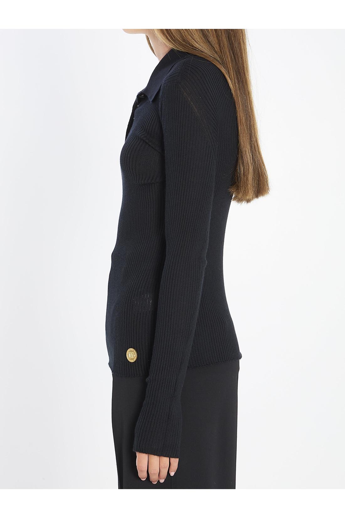 Long-sleeve polo shirt