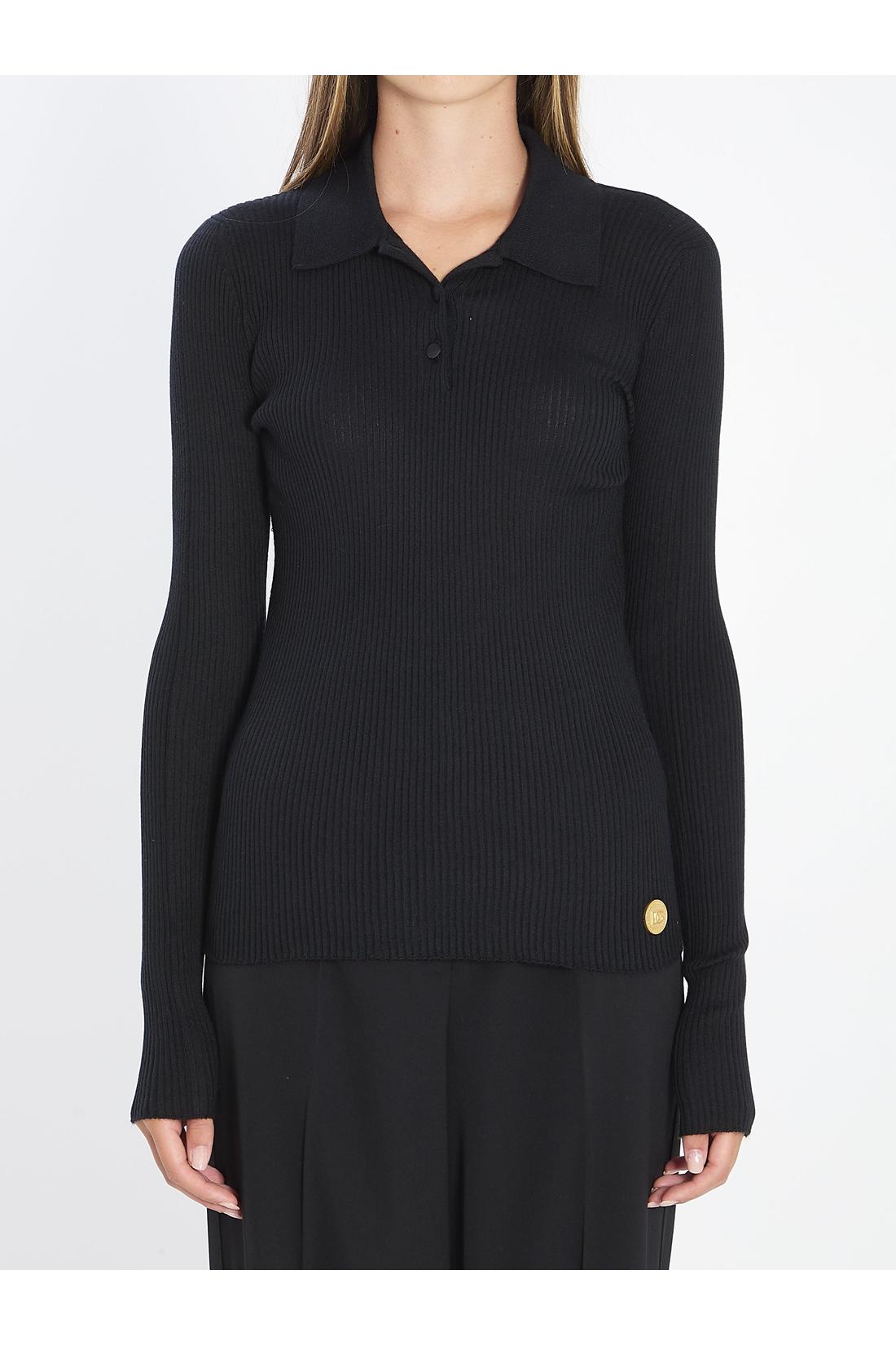 Long-sleeve polo shirt