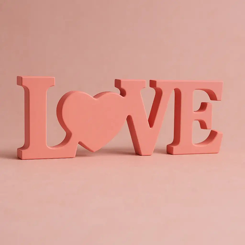LOVE Schriftzug – Handgefertigte Deko in Wunschfarbe