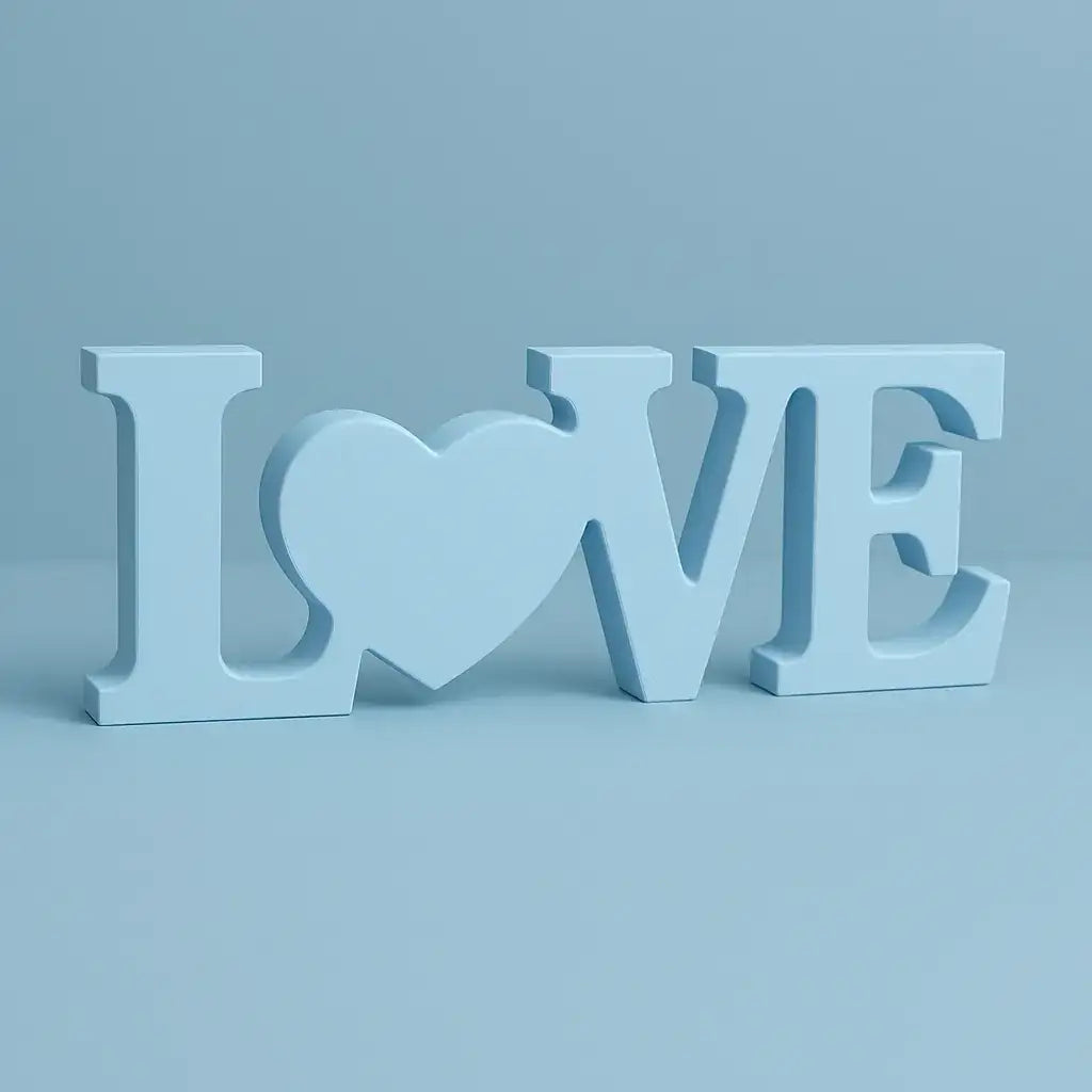 LOVE Schriftzug – Handgefertigte Deko in Wunschfarbe