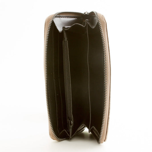 Leder Portemonnaie Metallic Rosegold