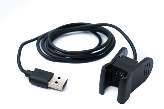SYSTEM-S USB 2.0 snúra, 100 cm hleðslusnúra fyrir Amazon Halo View snjallúr, svört