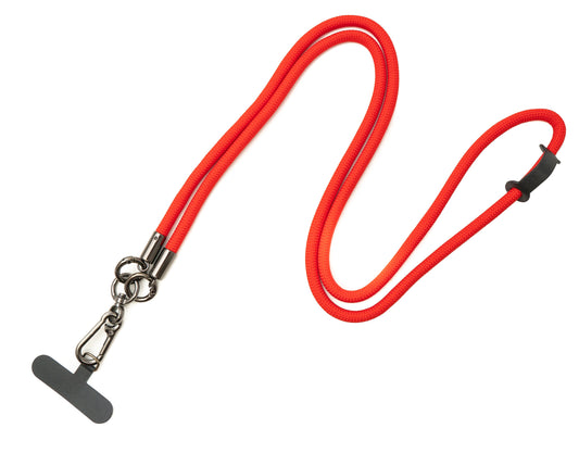 SYSTEM-S shoulder strap neck strap for smartphone case made of nylon in red