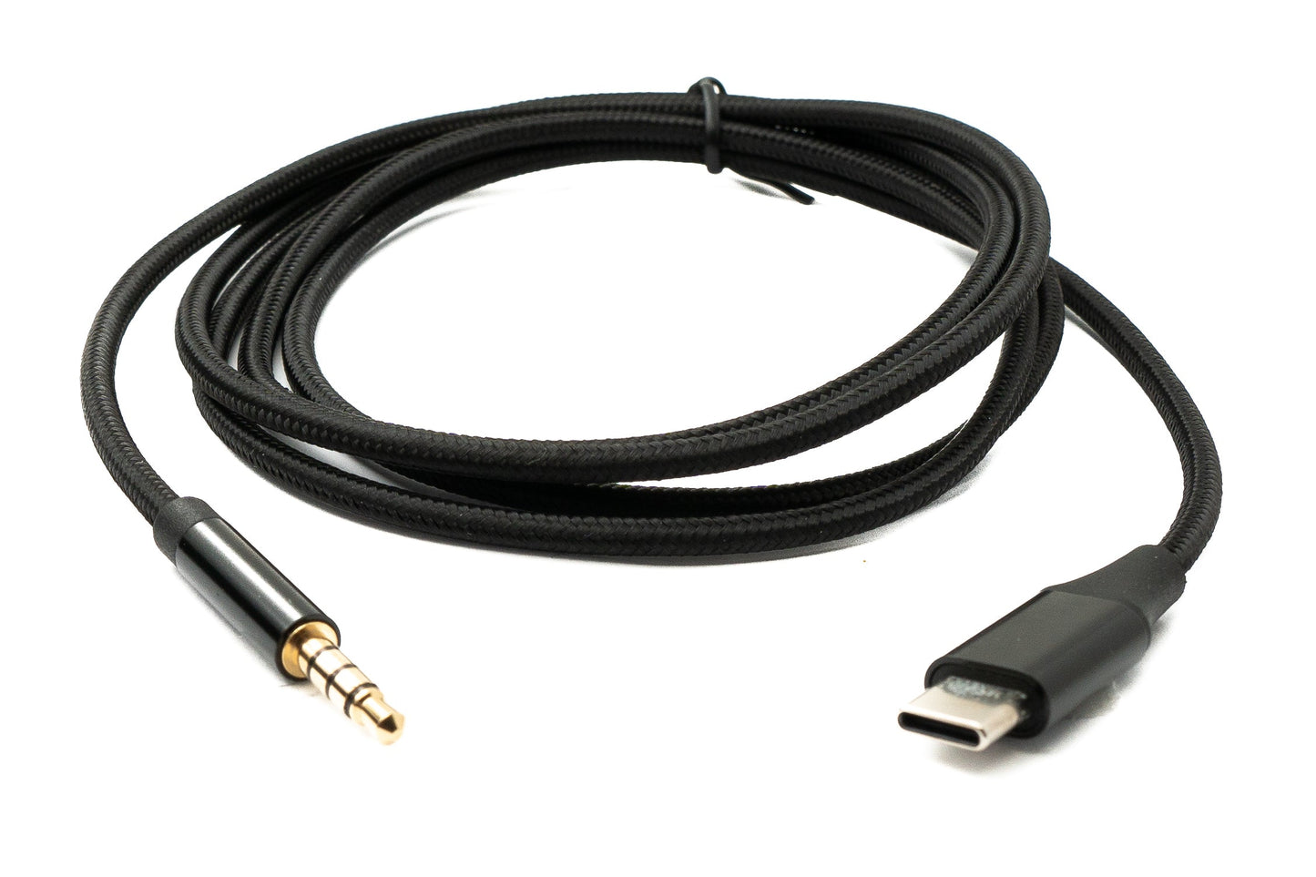 SYSTEM-S Audio Cable 150 cm Jack 3.5 mm Male to USB 3.1 Cable Type C Male AUX in Black 