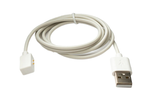 SYSTEM-S USB 2.0 Kabel 100 cm Ladekabel für Xiaomi 8 Pro Watch & Redmi Band 2 in Weiß