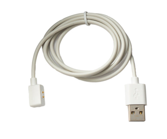 SYSTEM-S USB 2.0 Kabel 100 cm Ladekabel für Xiaomi 8 Pro Watch & Redmi Band 2 in Weiß