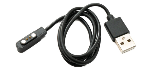 SYSTEM-S USB 2.0 Kabel 60 cm Ladekabel für Kospet Tank T2 Smartwatch in Schwarz