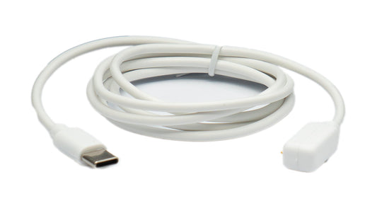 SYSTEM-S USB 3.1 Kabel 100 cm Ladekabel für Galaxy Fit3 Smartwatch in Weiß