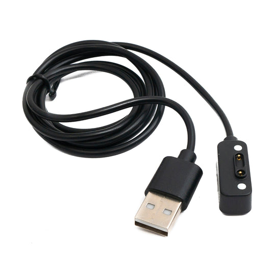 SYSTEM-S USB 2.0 Kabel 100 cm Ladekabel für Xplora X6 Play Smartwatch in Schwarz