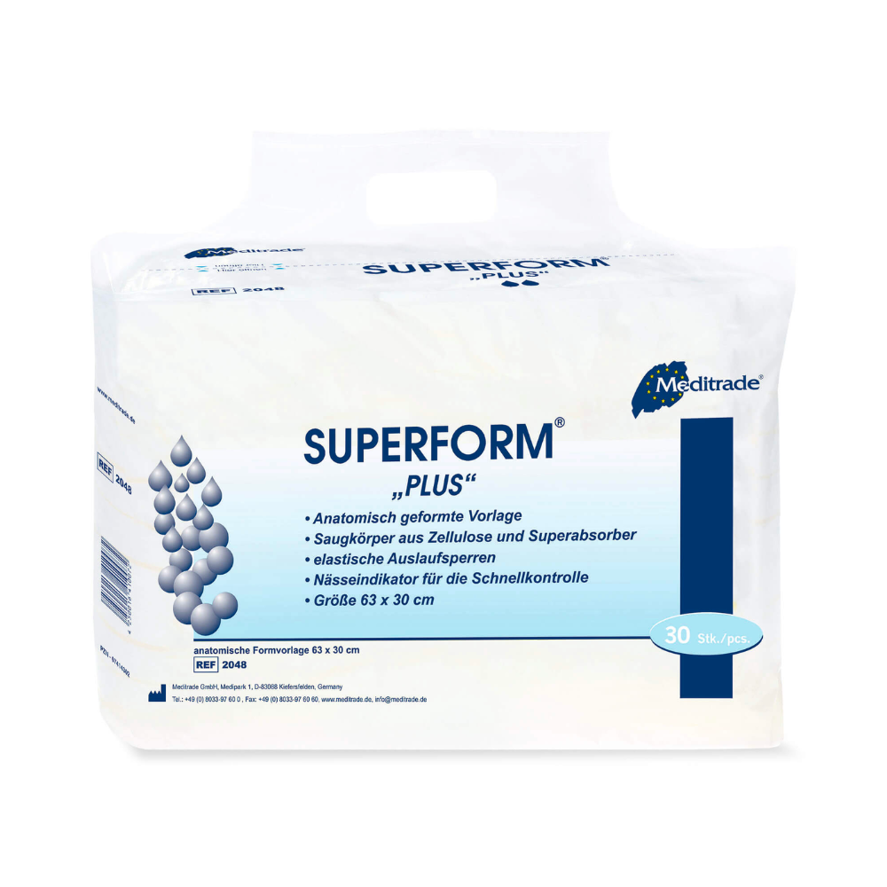 Meditrade Superform® Plus Inkontinenzvorlage  | Karton (5 Packungen)