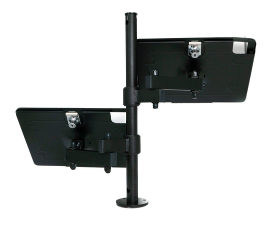 SYSTEM-S Doppel Tischhalterung 360° Ständer abschließbar für iPad Pro 13" Air 13" (M2) Pro 6 5 4 3 12.9"