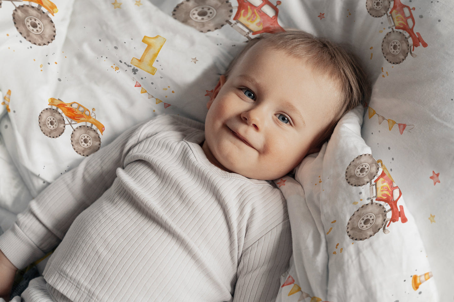 "Monster Trucks" Premium Children's Bedding