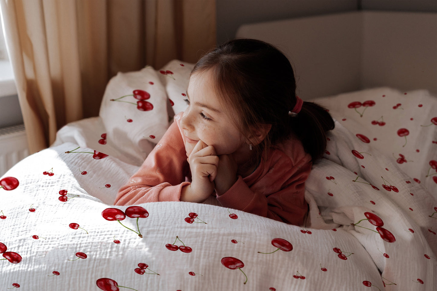 "Cherries" Premium Children's Bedding