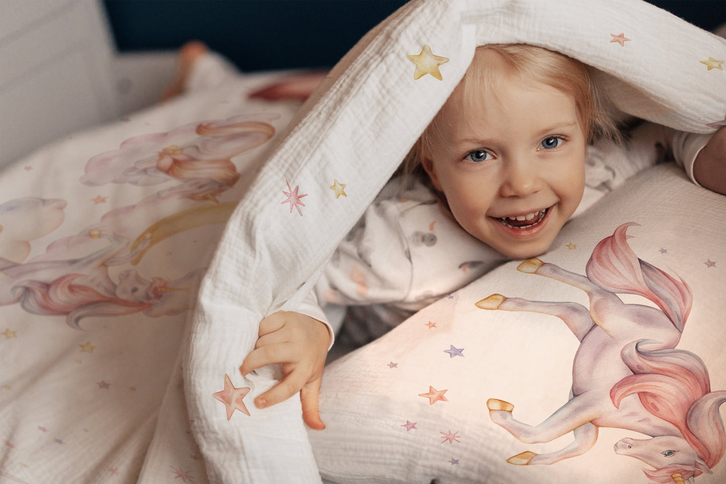 "Starry Unicorn" Premium Children's Bedding