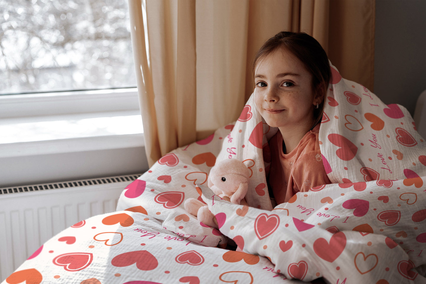 "I love you" premium children's bed linen