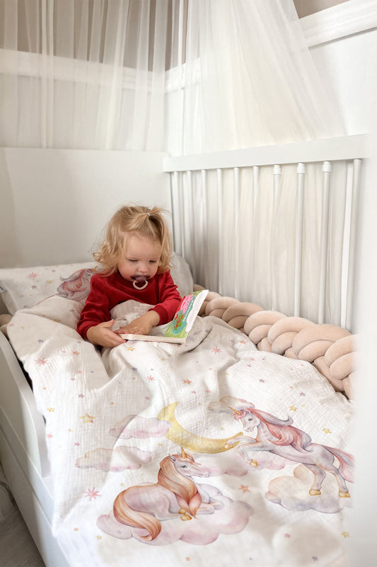 "Starry Unicorn" Premium Children's Bedding