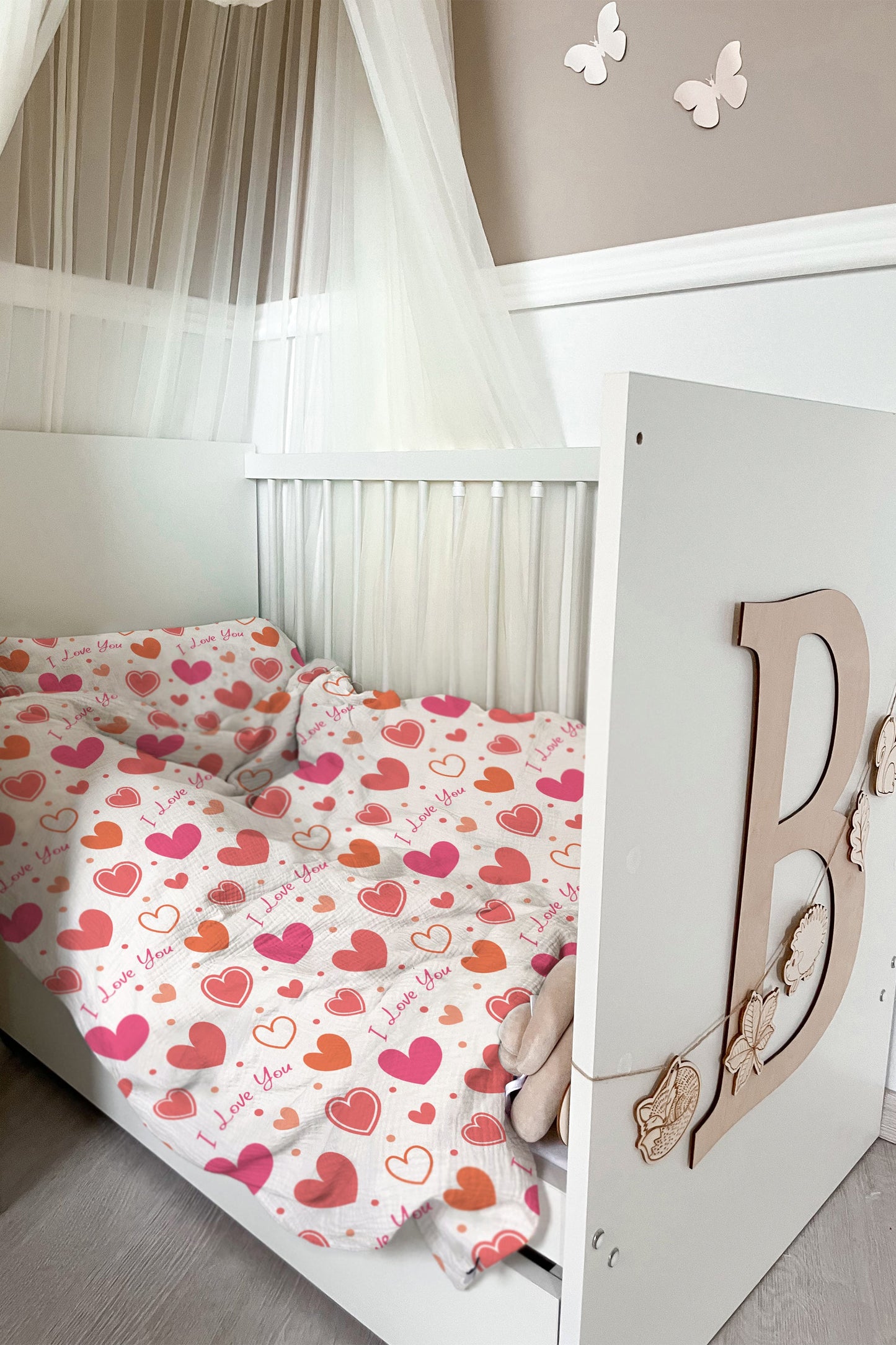 "I love you" premium children's bed linen