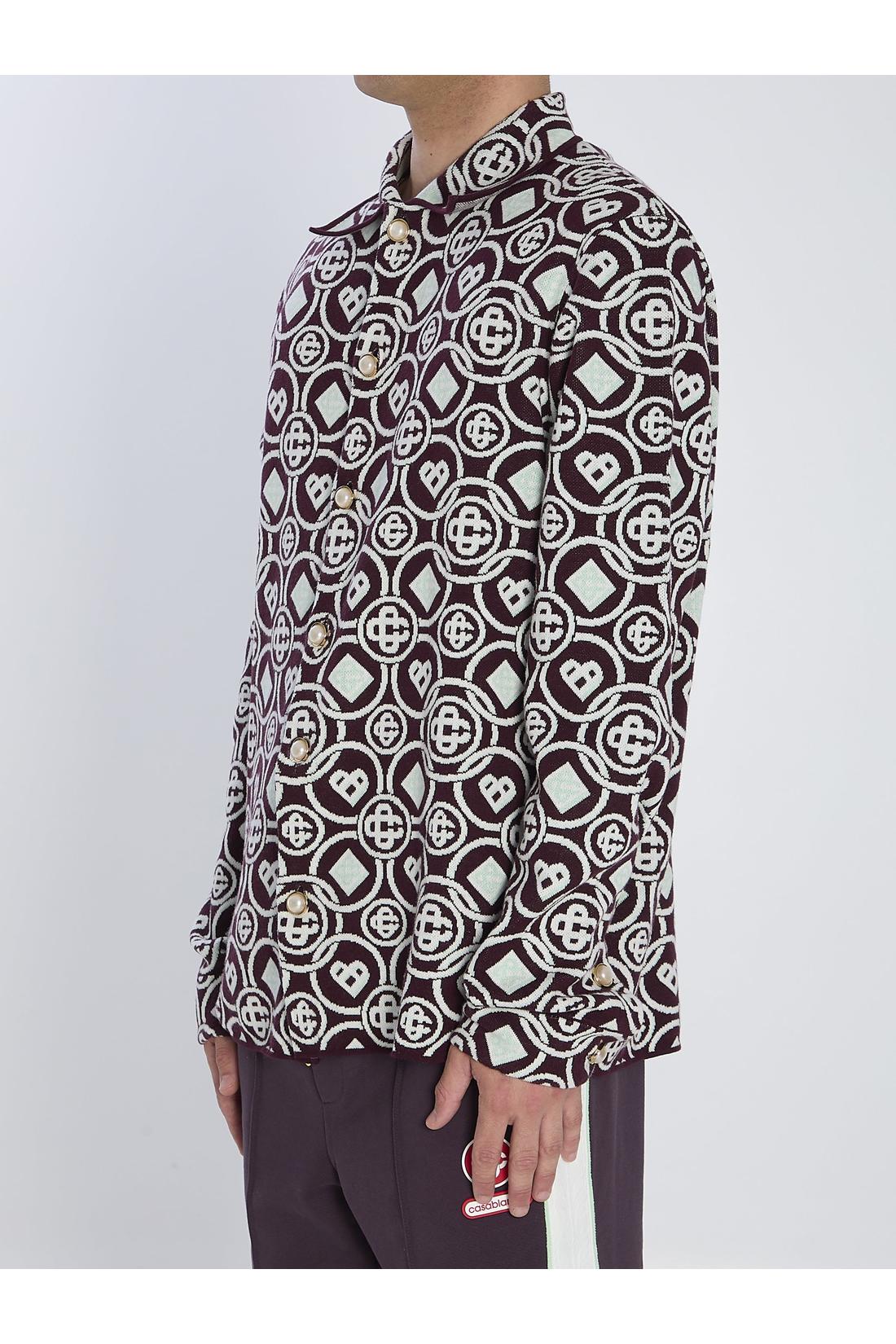 Monogram-patterned overshirt