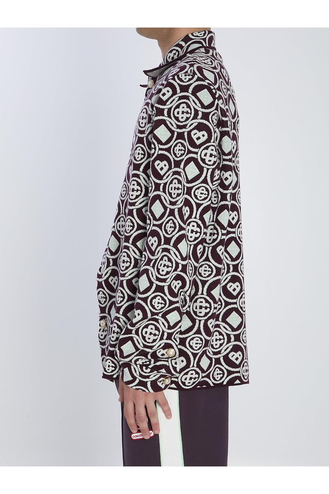 Monogram-patterned overshirt