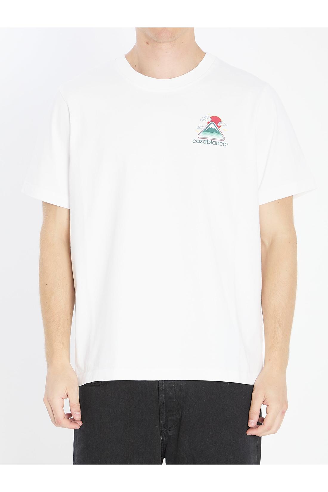 Montagne ondulée printed t-shirt