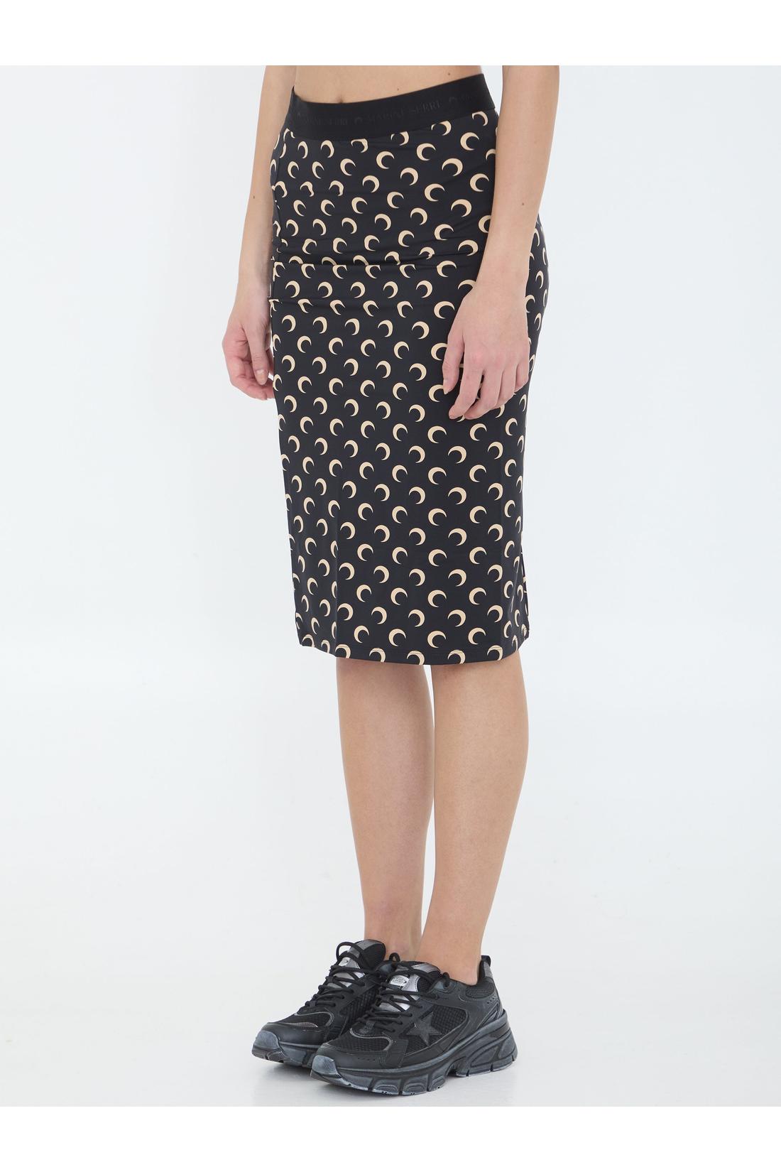 Moon jersey skirt