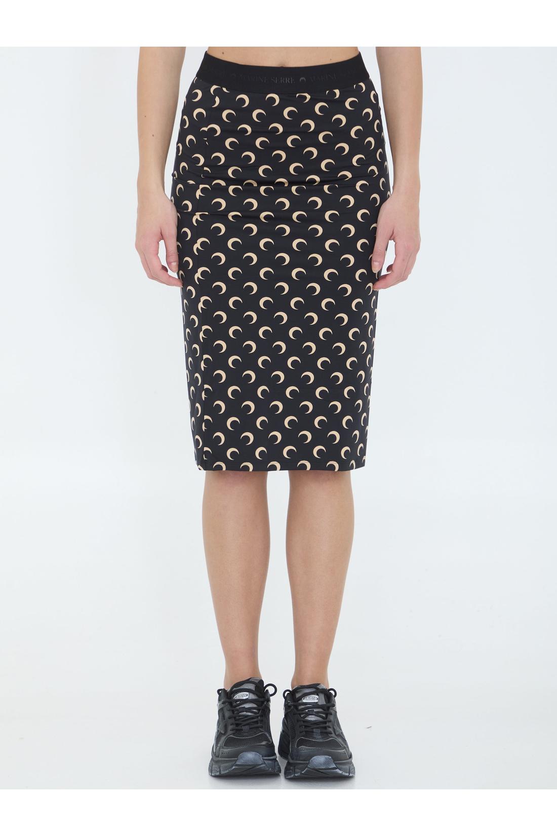Moon jersey skirt