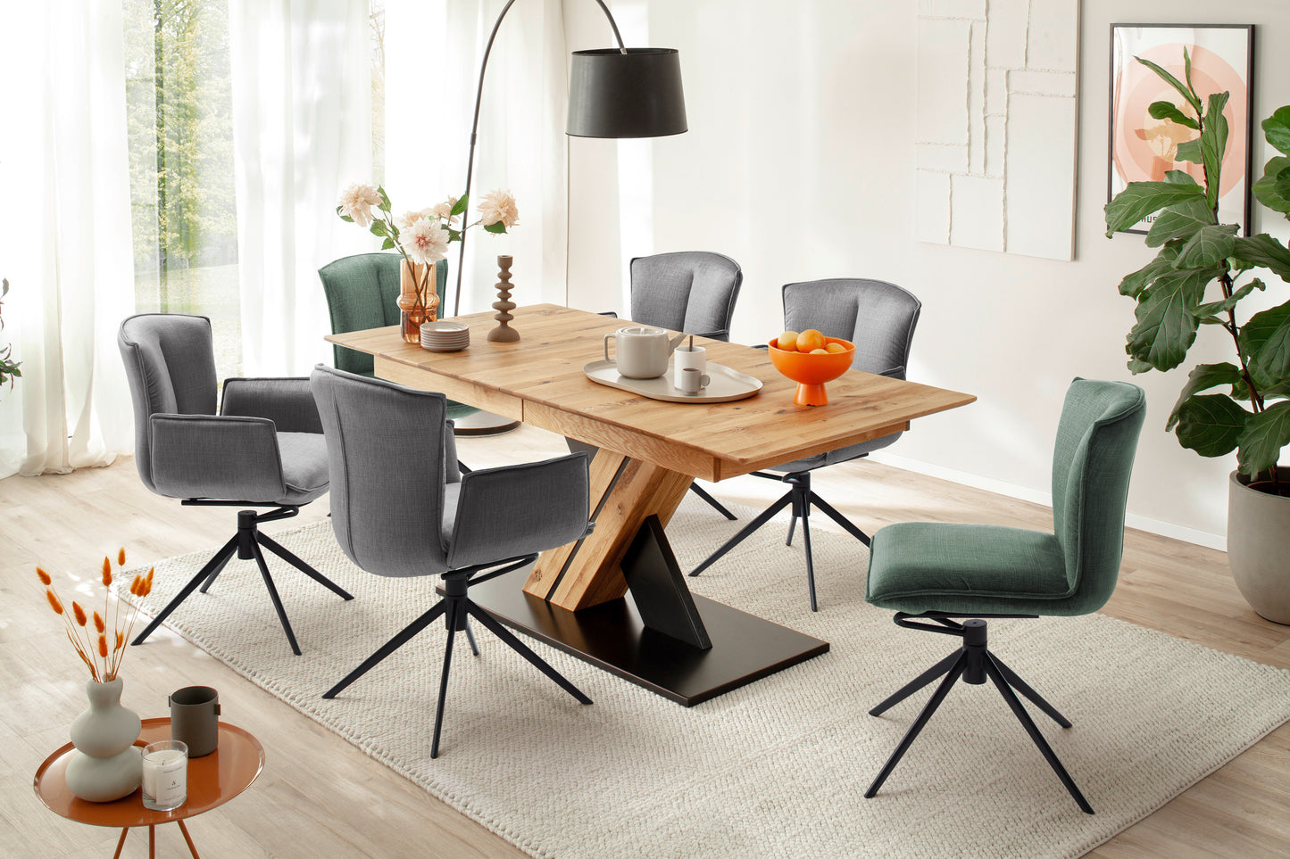 NALON 4-fóta stóll - 2 stk.