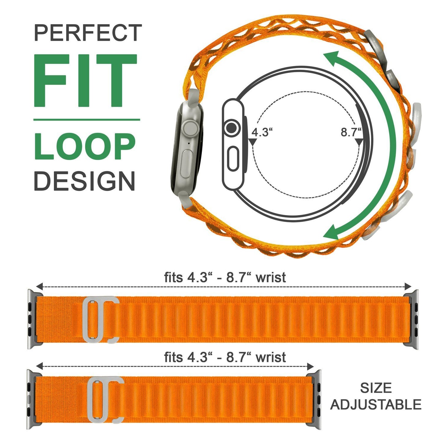 Alpine Band for Apple Watch SE/8/7/6/5/4/3/2/1, 38 40 41mm