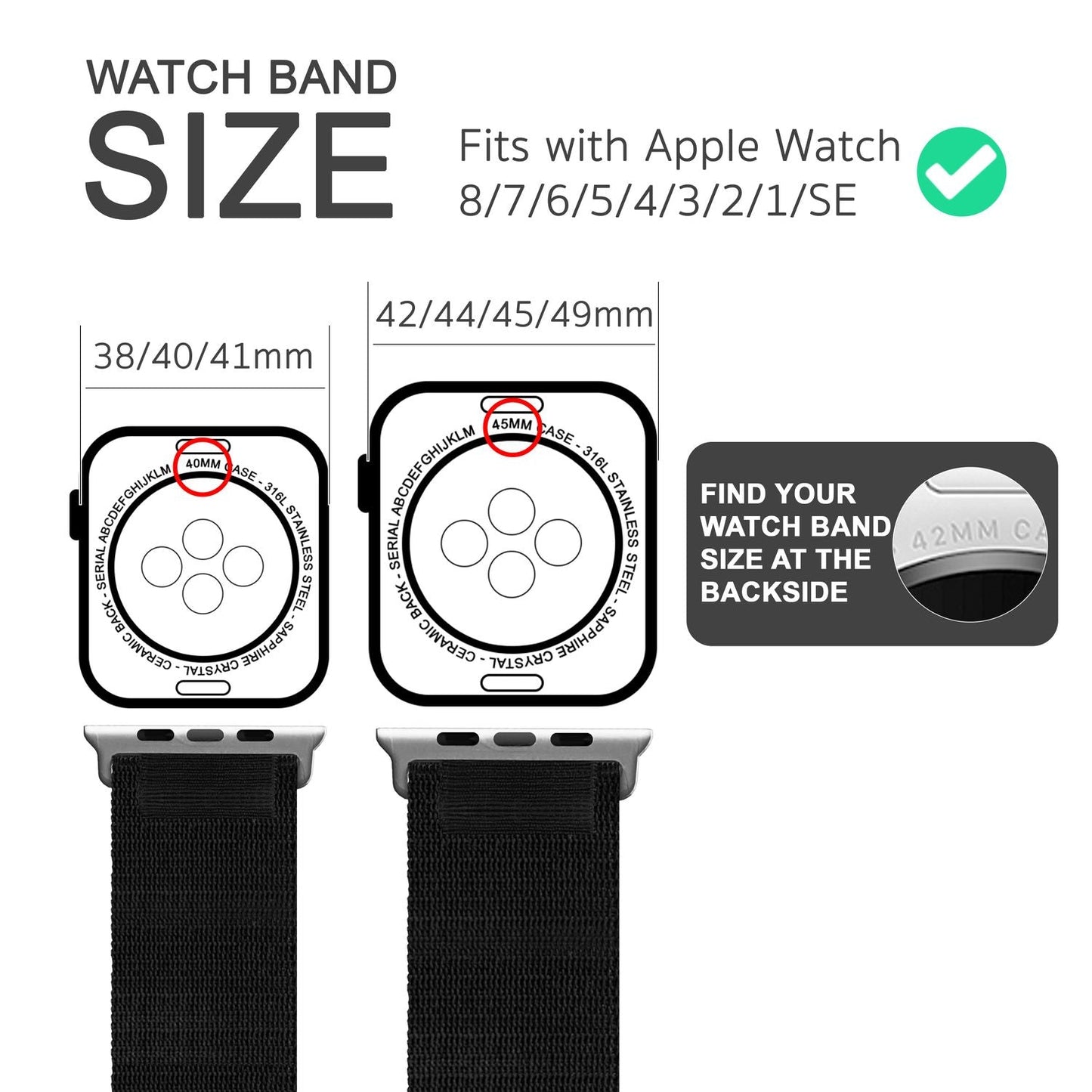 Alpine Band for Apple Watch Ultra/SE/8/7/6/5/4/3/2/1, 42 44 45 49mm