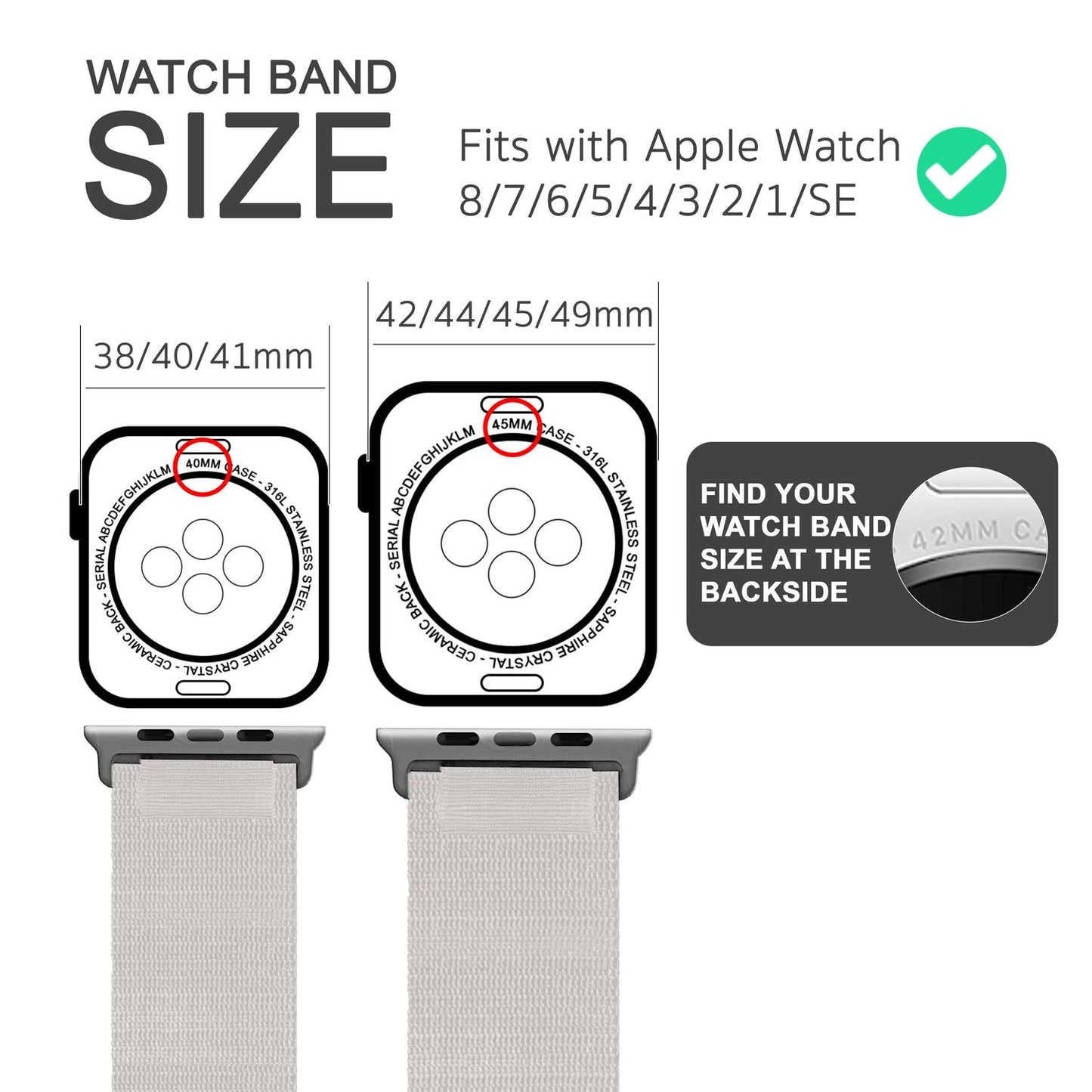Alpine Band for Apple Watch Ultra/SE/8/7/6/5/4/3/2/1, 42 44 45 49mm