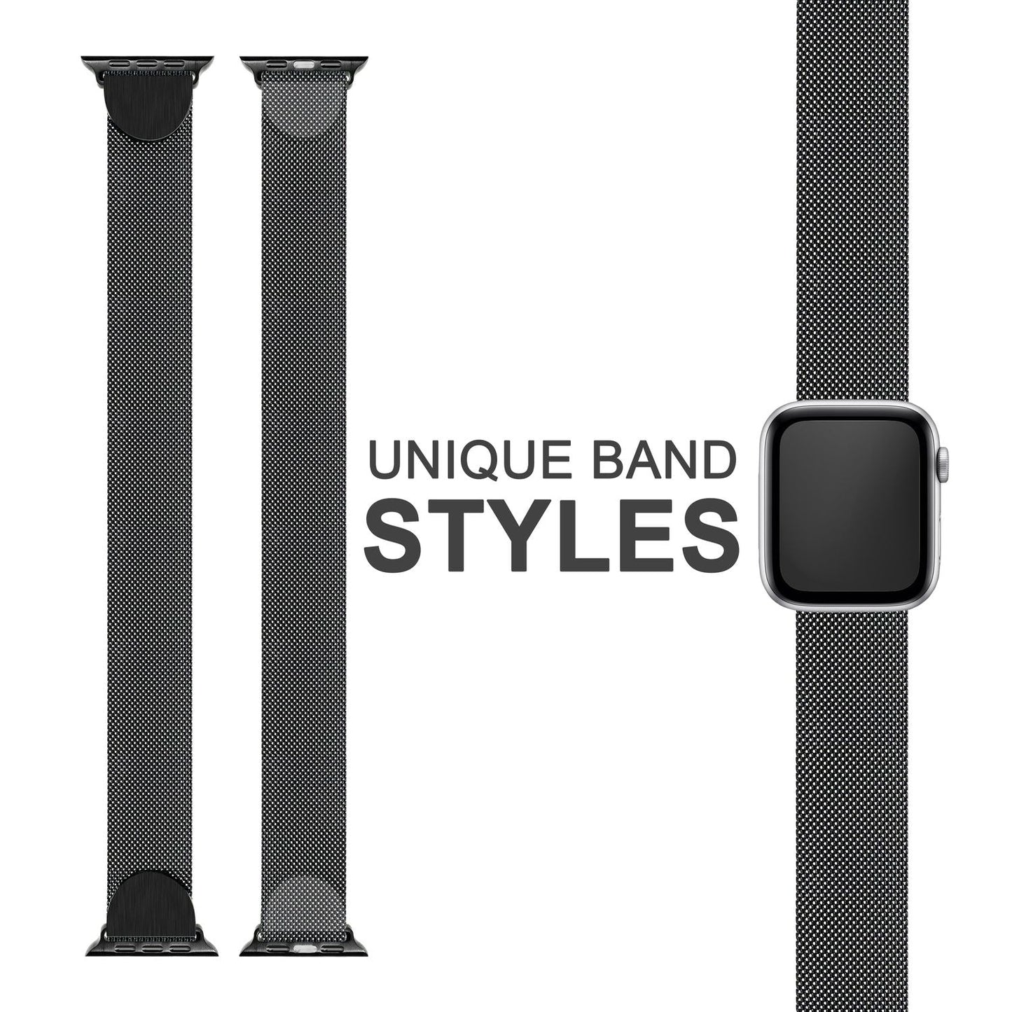 Mílanó málmól fyrir Apple Watch SE/8/7/6/5/4/3/2/1, 38/40/41 mm