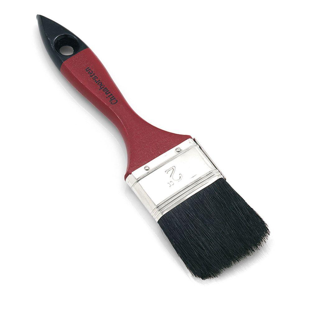 Nölle Profi Brush Flachpinsel 5. Stärke schwarze Borstenmischung Zwinge Weißblech