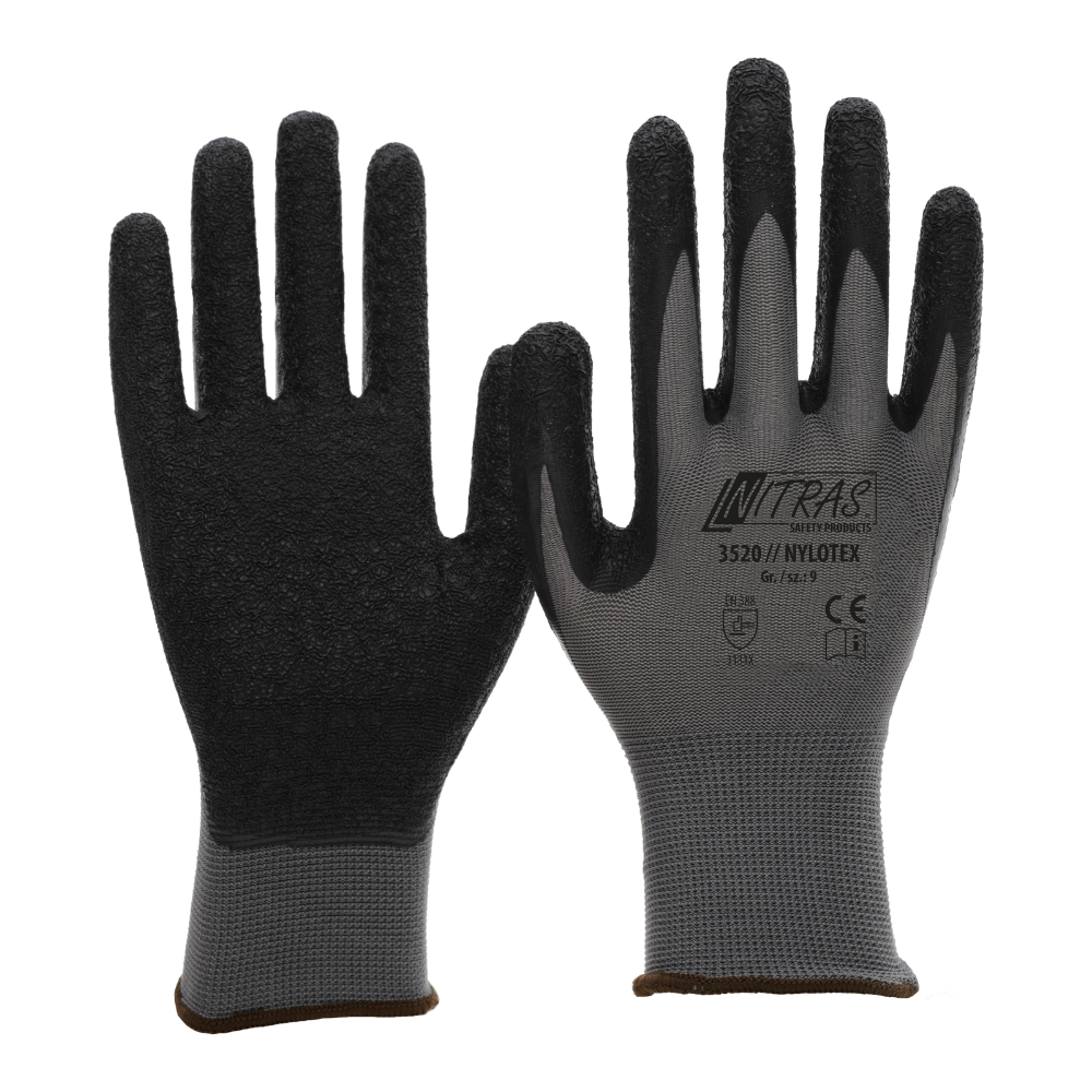 Nitras Nylotex, Nylonhandschuhe mit Latex-Beschichtung